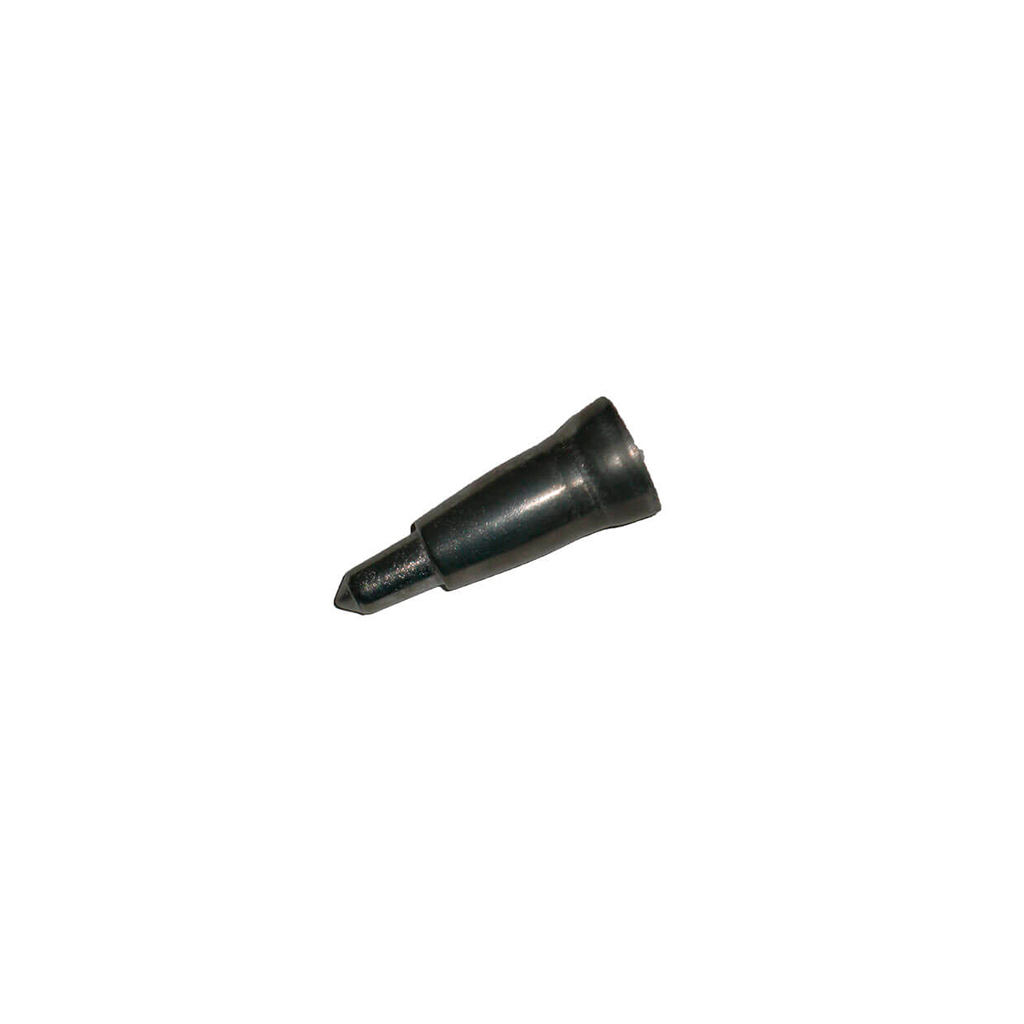 PUNTA BASTON METALICA 22MM PLATA