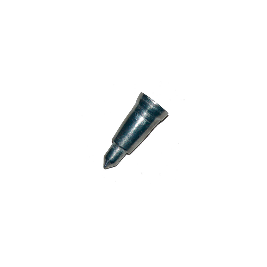 PUNTA BASTON METALICA 24MM PLATA