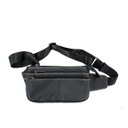 RIÑONERA CUERO GR. CREMALLERAS NEGRA-MARRON