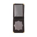 CARTERA PIEL BILLETERO REFUERZO DORADO NEGRA