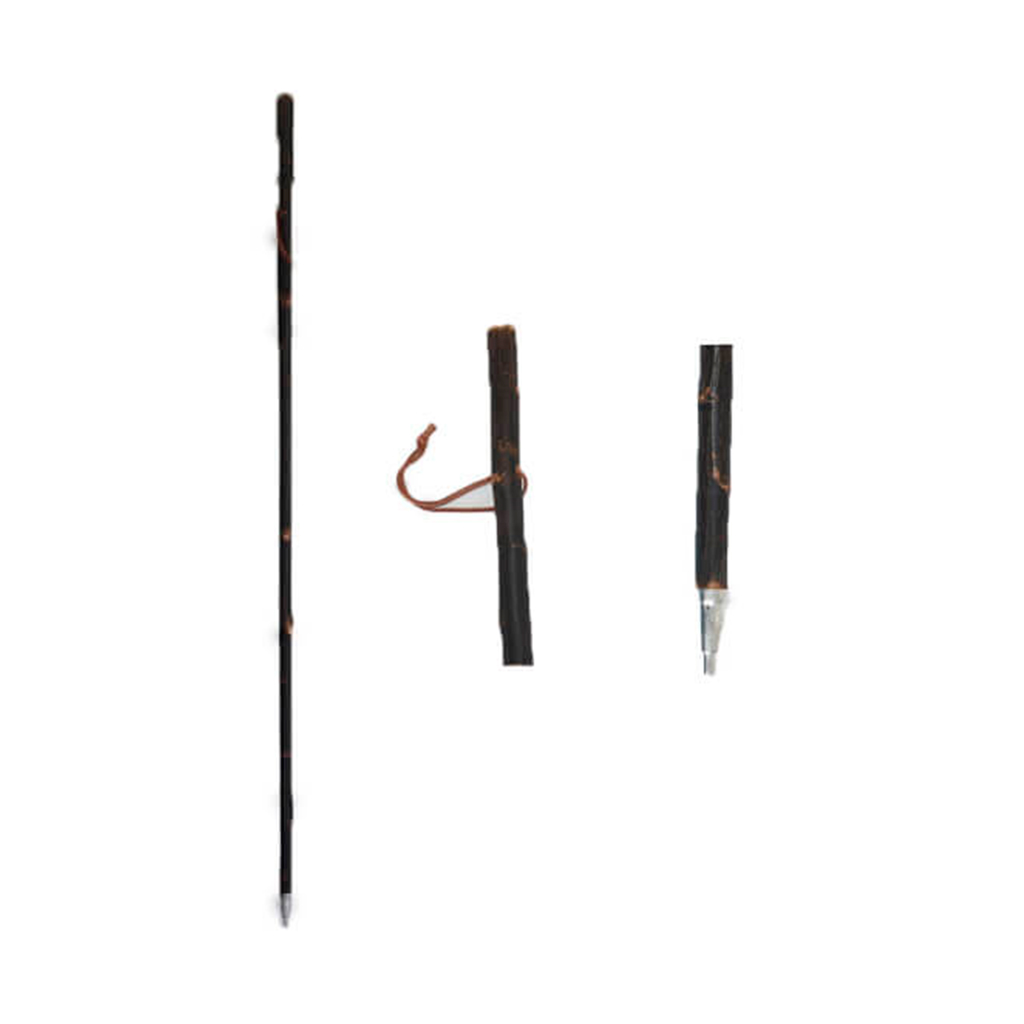 BASTON SENDERISMO MADERA CASTAÑO OSCURO MATE