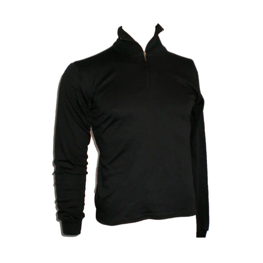 CAMISETA CREMALLERA M/LARGA NEGRA