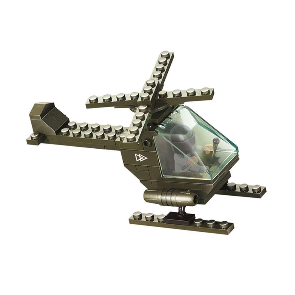 HELICOPTERO ARMY ATAQUE MINI PIEZAS 413156 VERDE