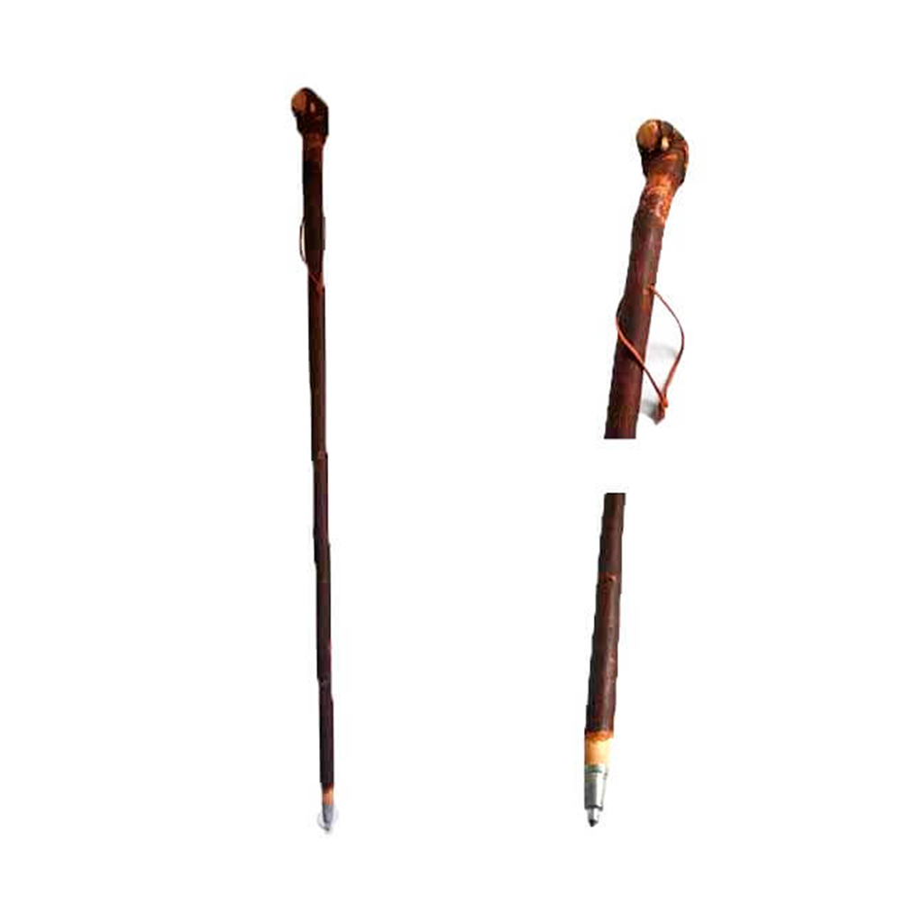 BASTON SENDERISMO MADERA PORRA CASTAÑO OSCURO