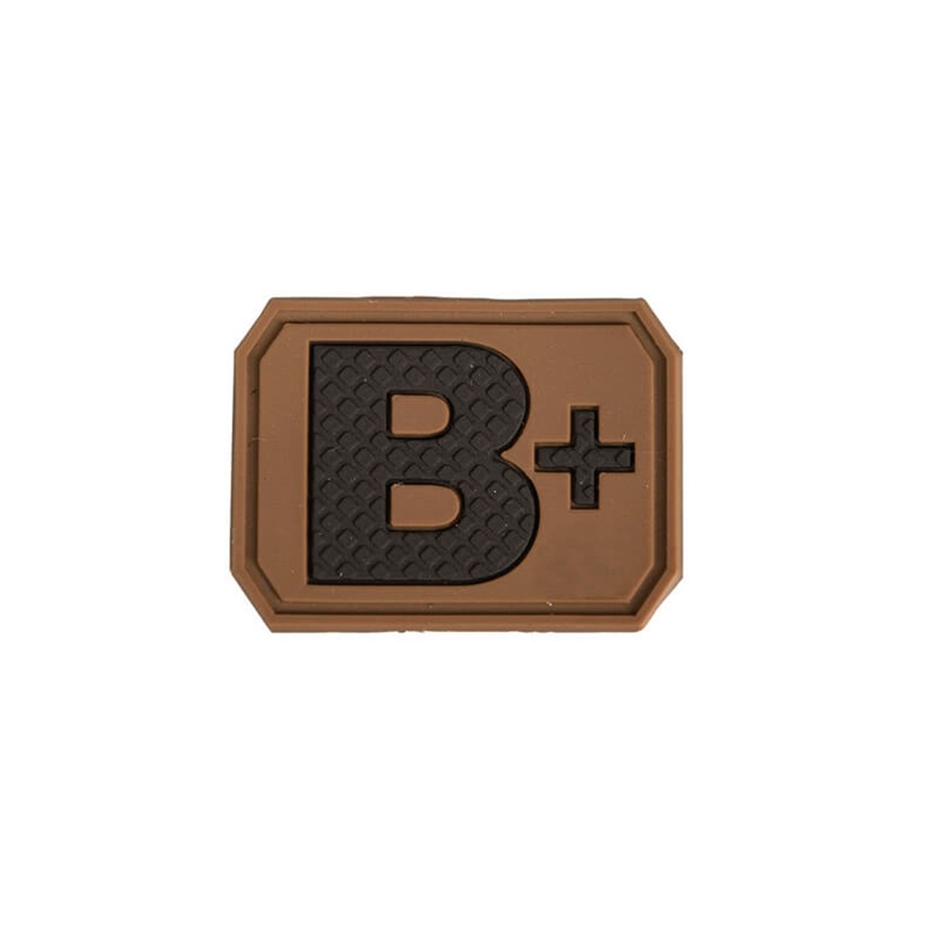 PARCHE PVC GRUPO SANGUINEO B POSITIVO TAN