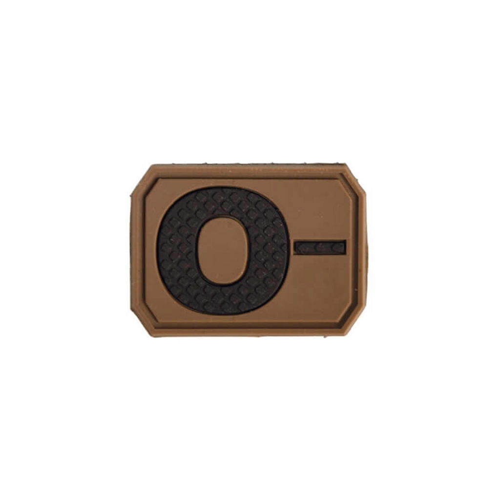 PARCHE PVC GRUPO SANGUINEO O- TAN