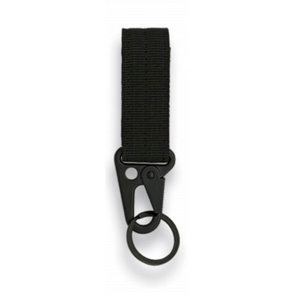 LLAVERO MOSQUETON BARBARIC VELCRO NEGRO