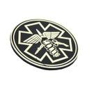 PARCHE PVC PARAMEDIC REDONDO NEGRO