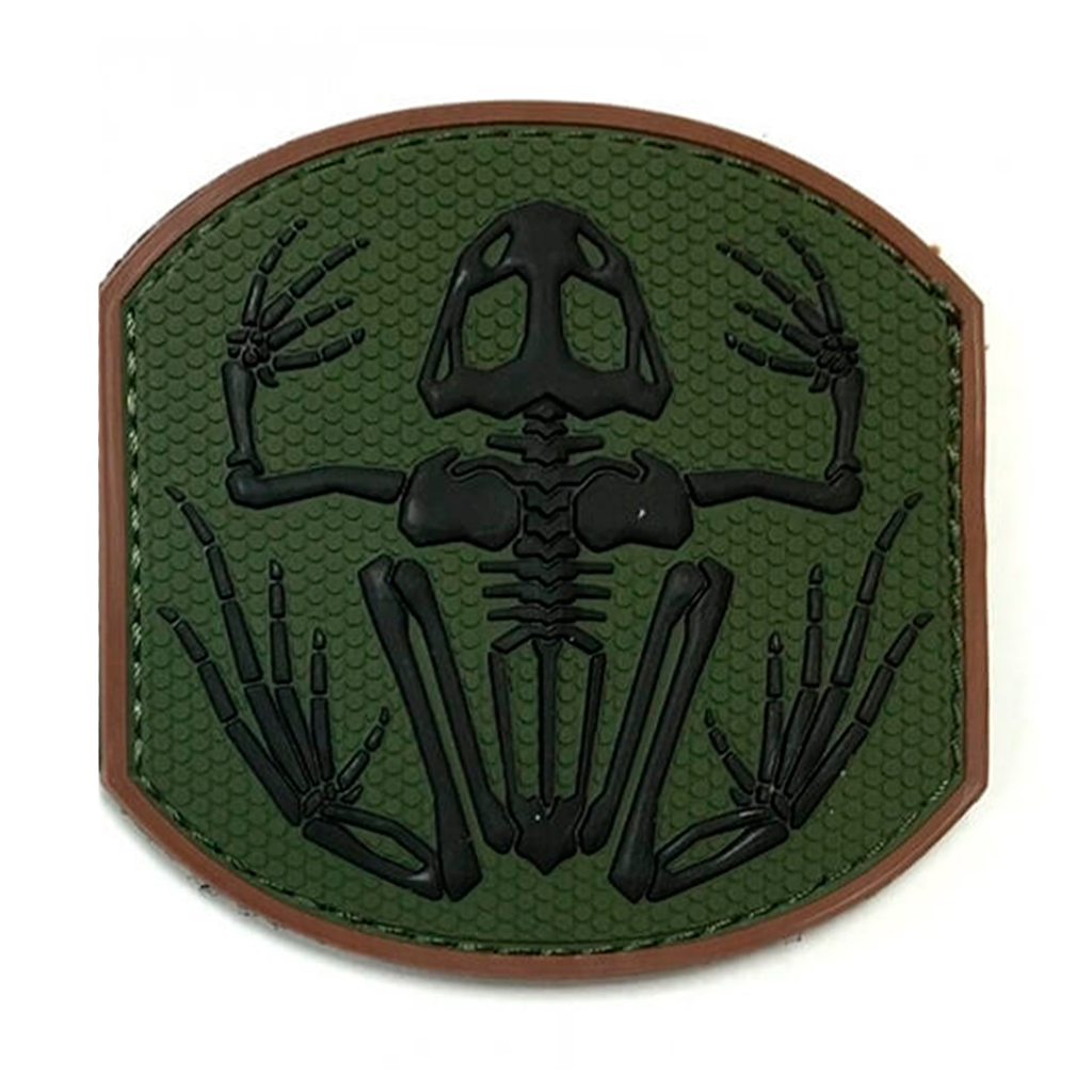 PARCHE PVC ESQUELETO VERDE