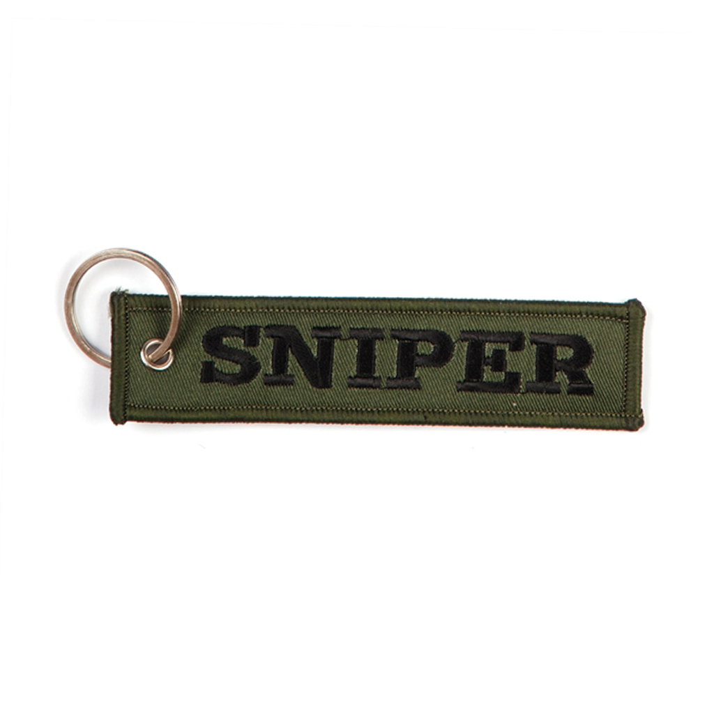 LLAVERO CINTA RECTANGULAR SNIPER VERDE