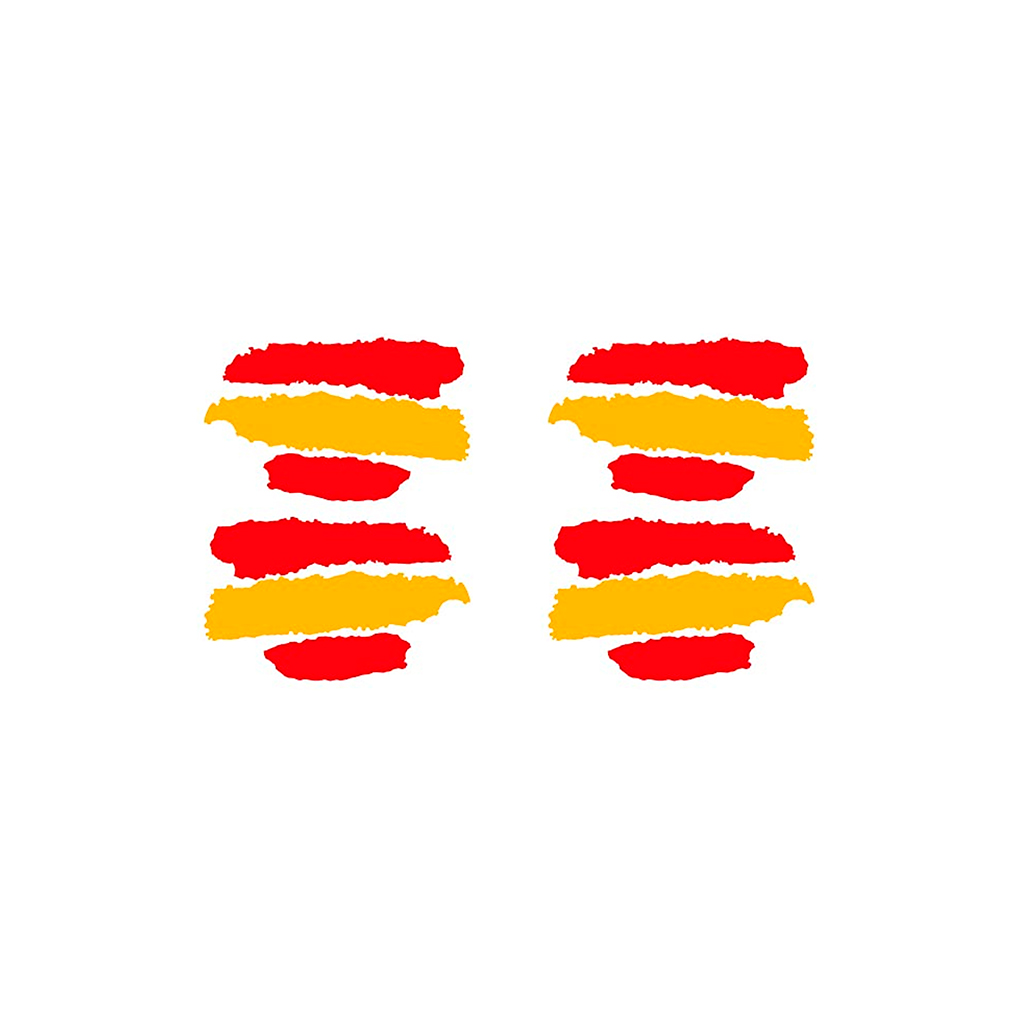 PEGATINA PLANA PEQ. 4PCS TRAZOS ESPAÑA