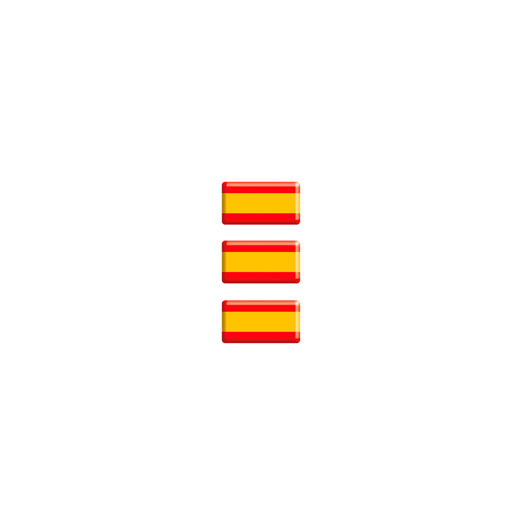 PEGATINA ABULTADA PEQ. 3PCS BANDERA ESPAÑA