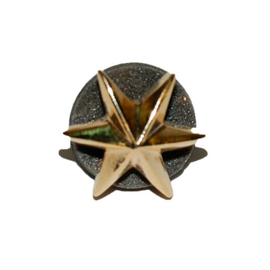 ESTRELLA METALICA 6 PUNTAS DORADA