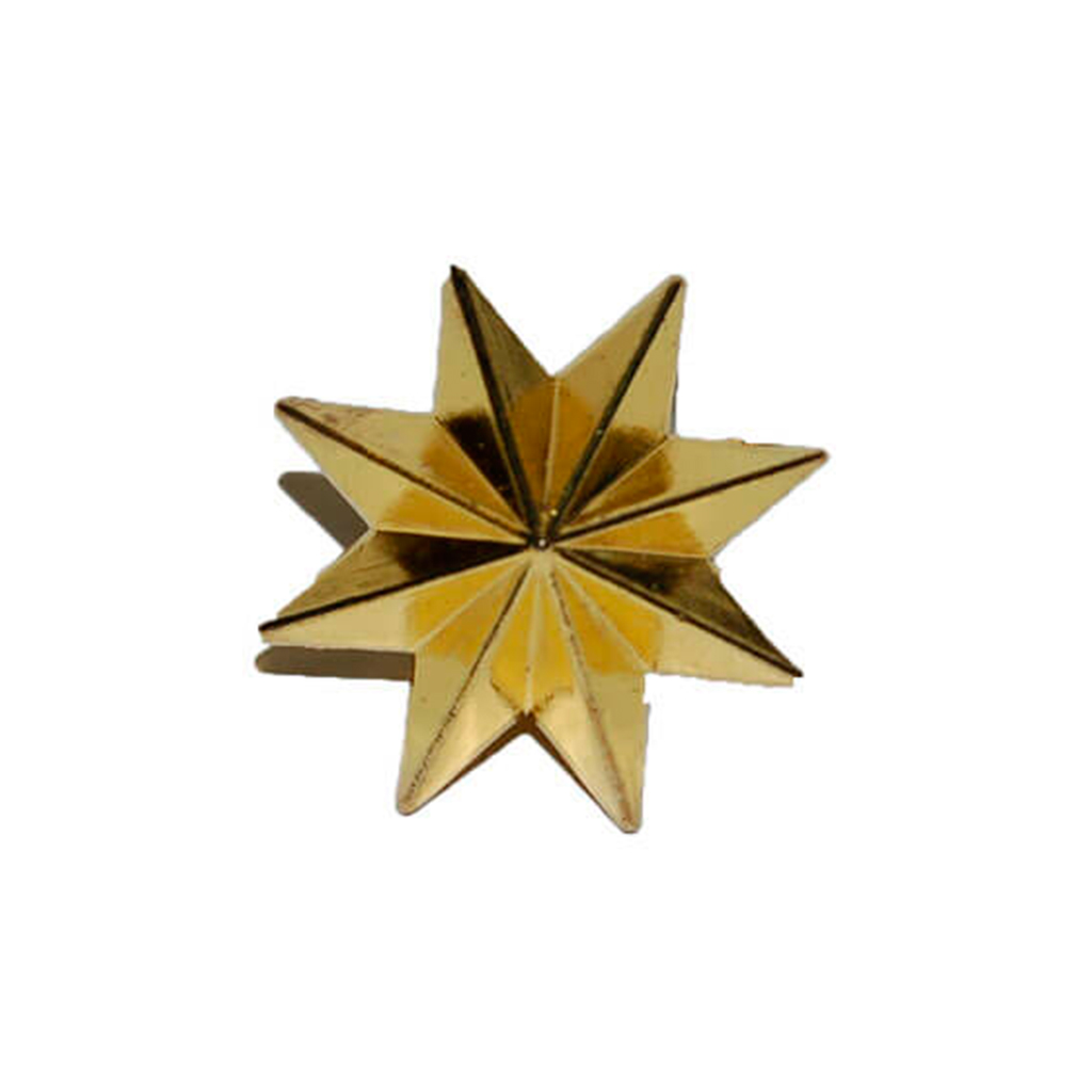 ESTRELLA METALICA 8 PUNTAS DORADA