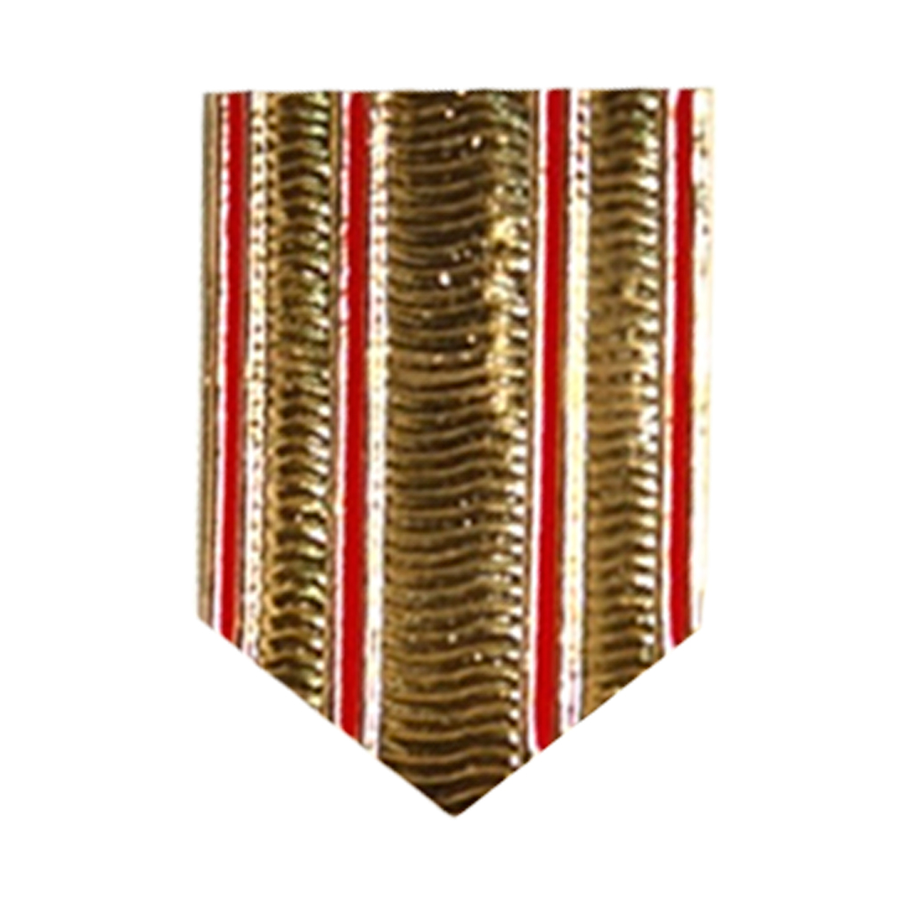 GALON BOINA METALICO SARGENTO TIERRA ROJO