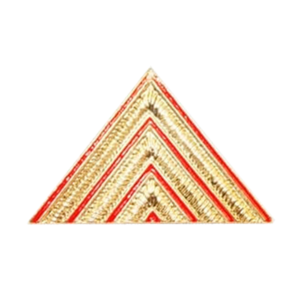 GALON BOINA METALICO SARGENTO 1º TIERRA AMARILLO-ROJO