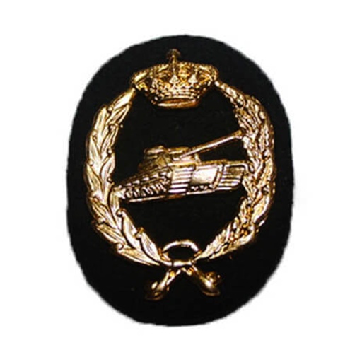 [130915] EMBLEMA BOINA CARROS C/FIELTRO NEGRO-AMARILLO