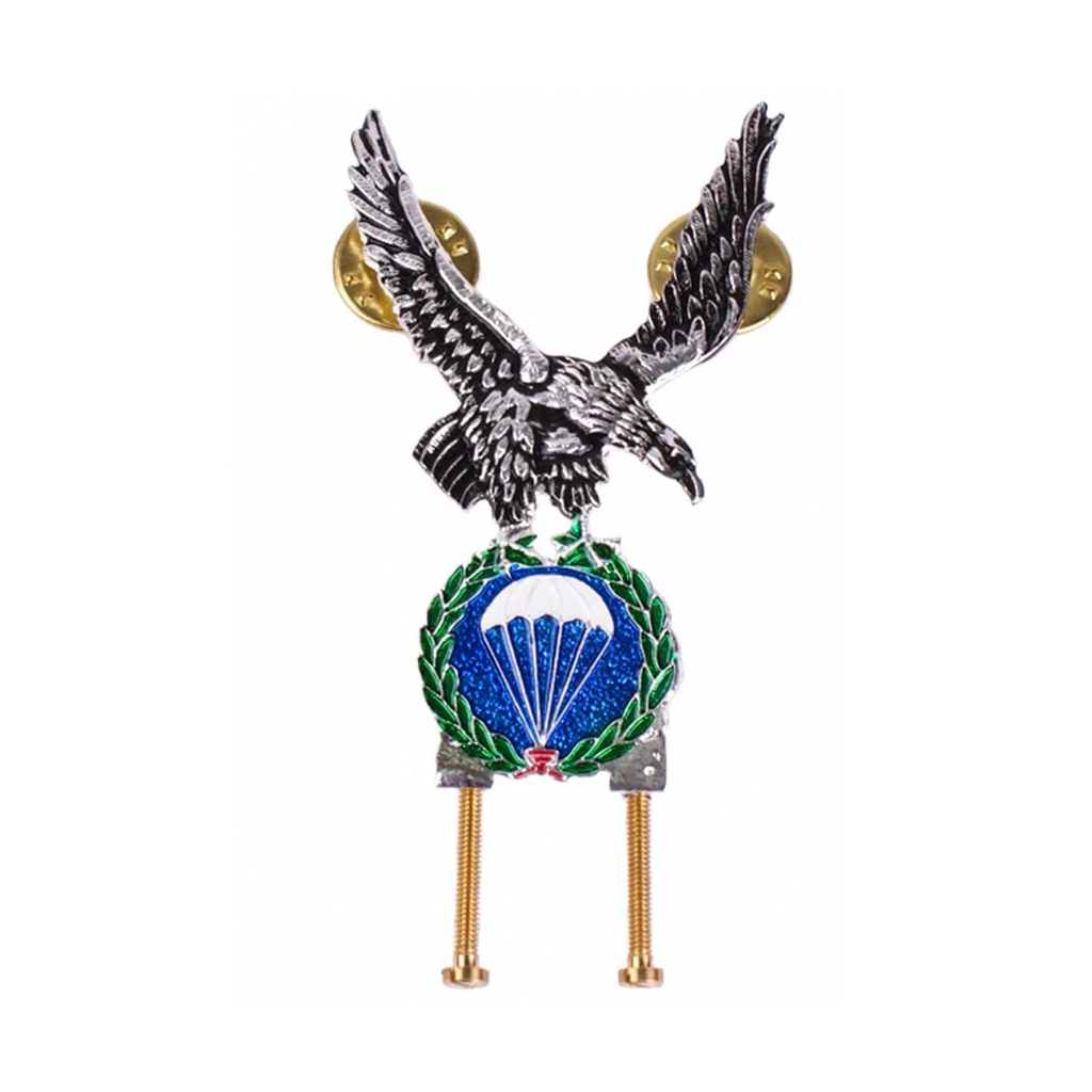 EMBLEMA BRIPAC PERMANENCIA METALICO PLATA