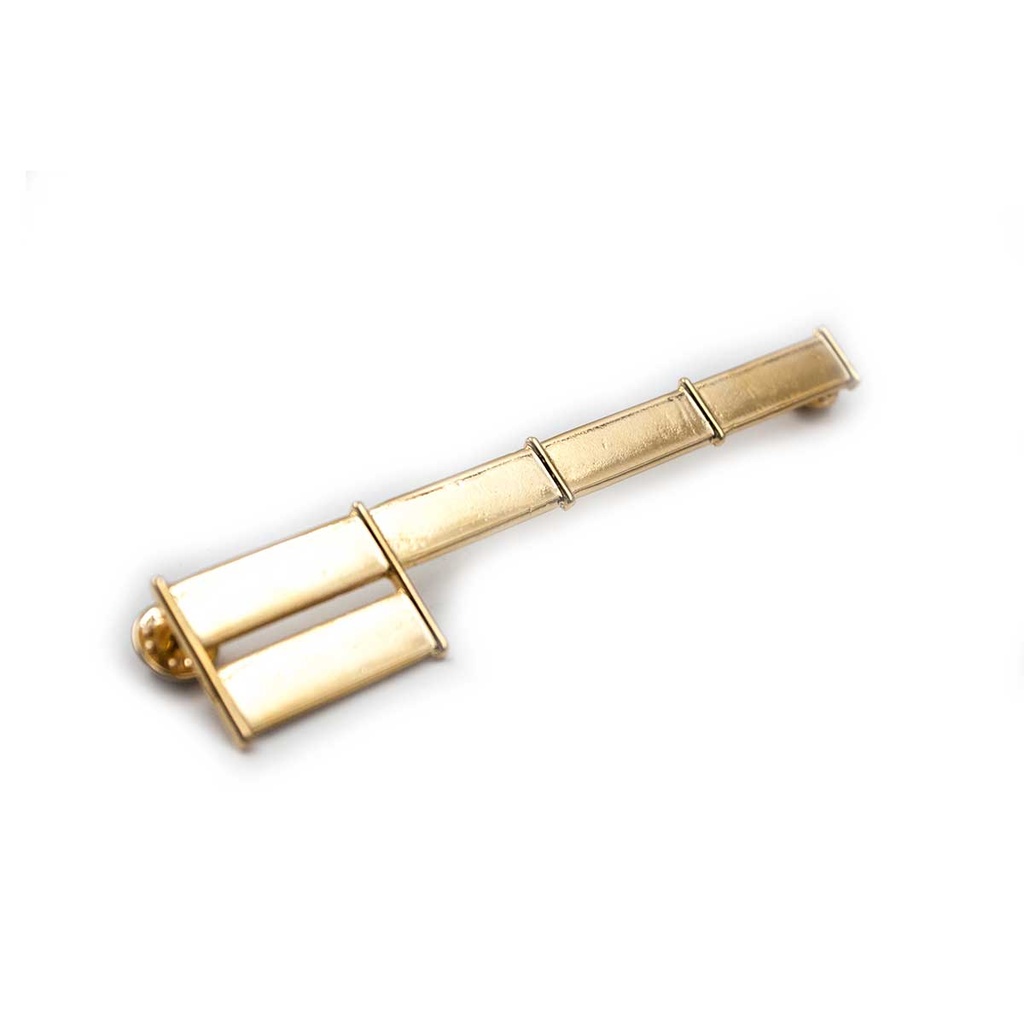 PASADOR METALICOS MILITARES 5 HUECOS DORADO