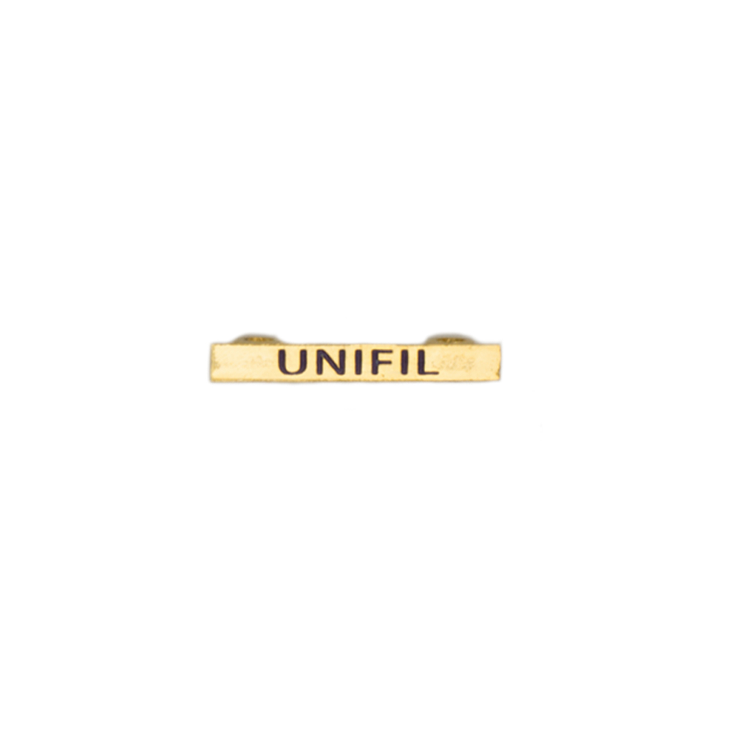 BARRA MISIONES UNIFIL DORADA