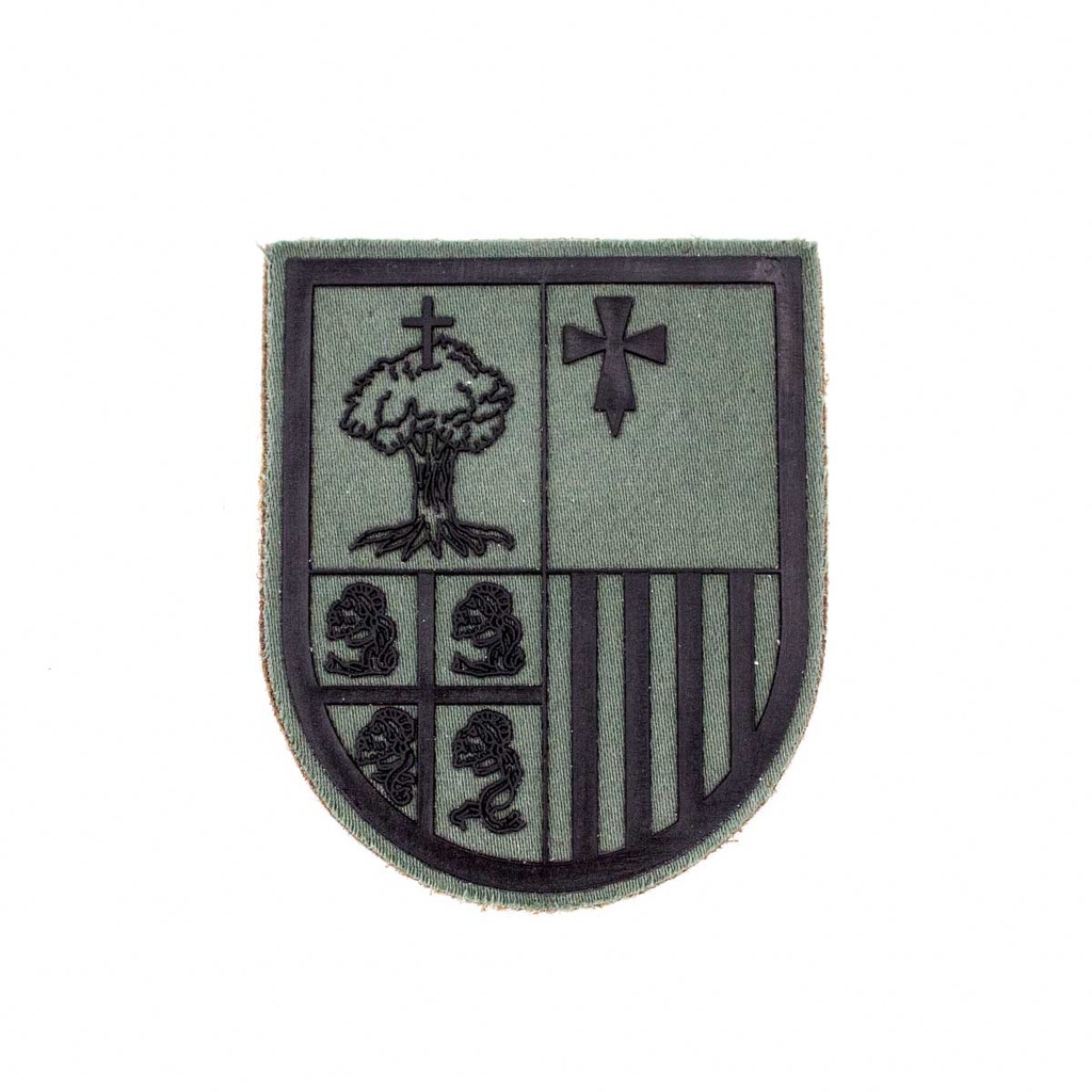 PARCHE JACA ARAGON MONTAÑA C/VELCRO VERDE