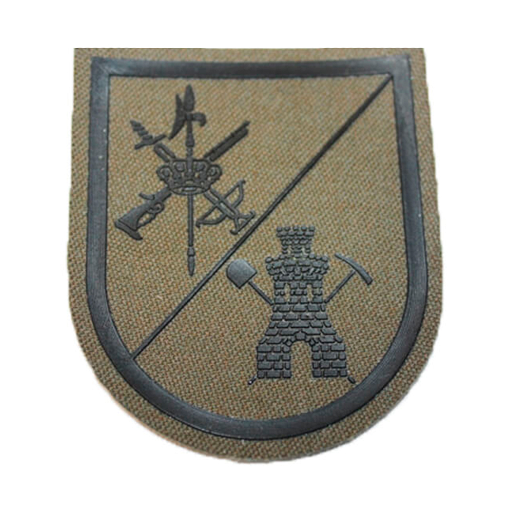 PARCHE LEGION ZAPADORES RAYA NEGRA C/VELCRO VERDE