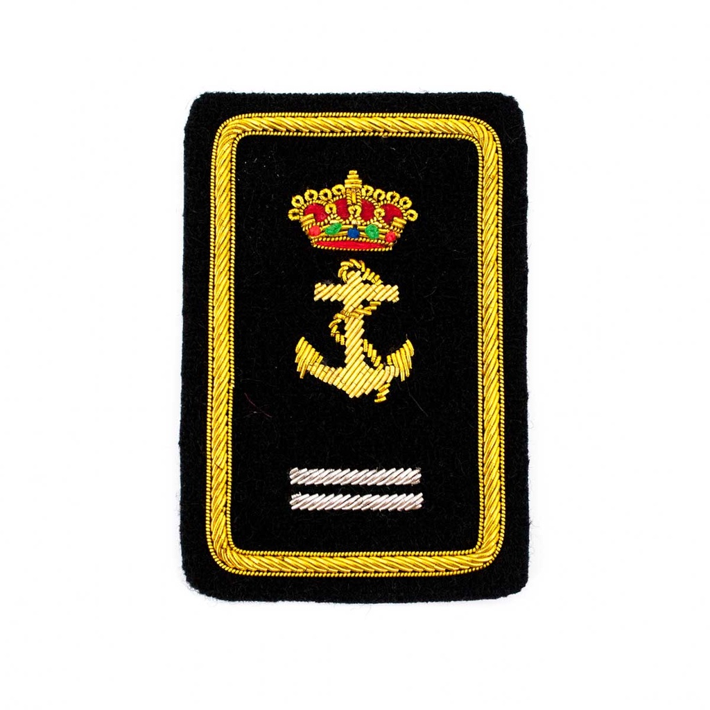 PARCHE BORDADO ARMADA NEGRO-AMARILLO