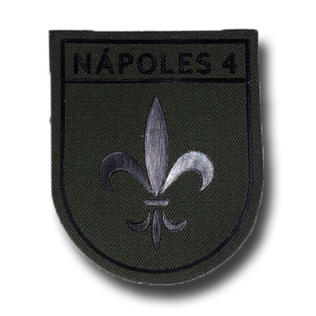 PARCHE BRIPAC NAPOLES 4 1ª BANDERA C/VELCRO VERDE