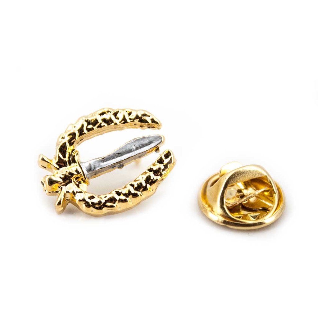 PIN COE MACHETE DORADO