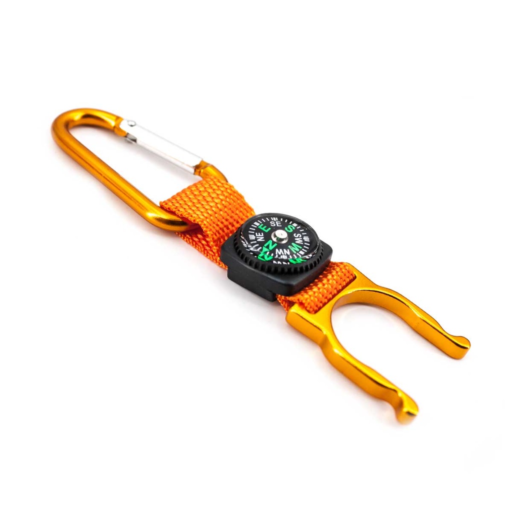 LLAVERO MOSQUETON CUELGABOTELLAS NEGRO