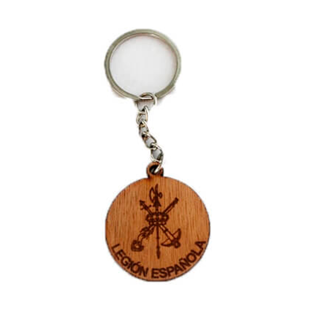 LLAVERO LEGION MADERA MARRON