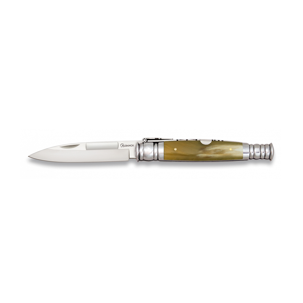 NAVAJA PUNTA ESPADA 7CM ASTA TORO
