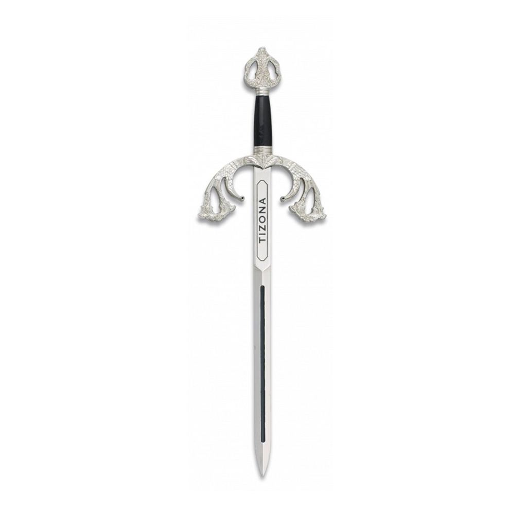 MINI ESPADA TIZONA PLATA-NEGRA