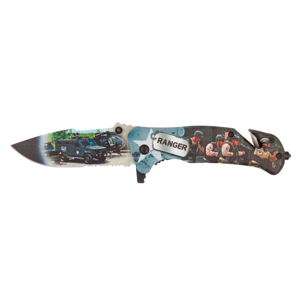 NAVAJA ALBAINOX RANGER IMPRESION 3D NEGRA-GRIS