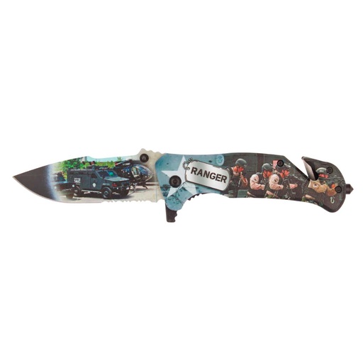 [18208-A] NAVAJA ALBAINOX RANGER IMPRESION 3D NEGRA-GRIS