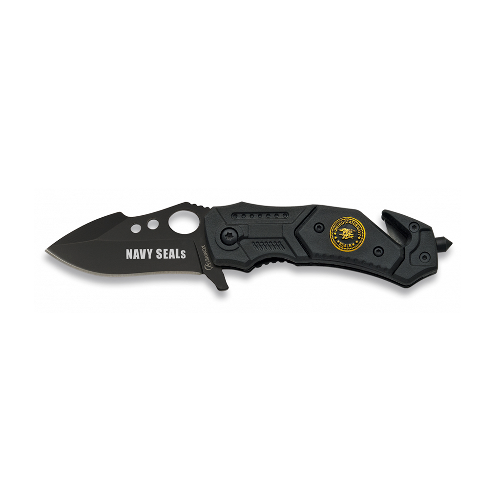 NAVAJA ALBAINOX NAVY SEALS 6CM NEGRA
