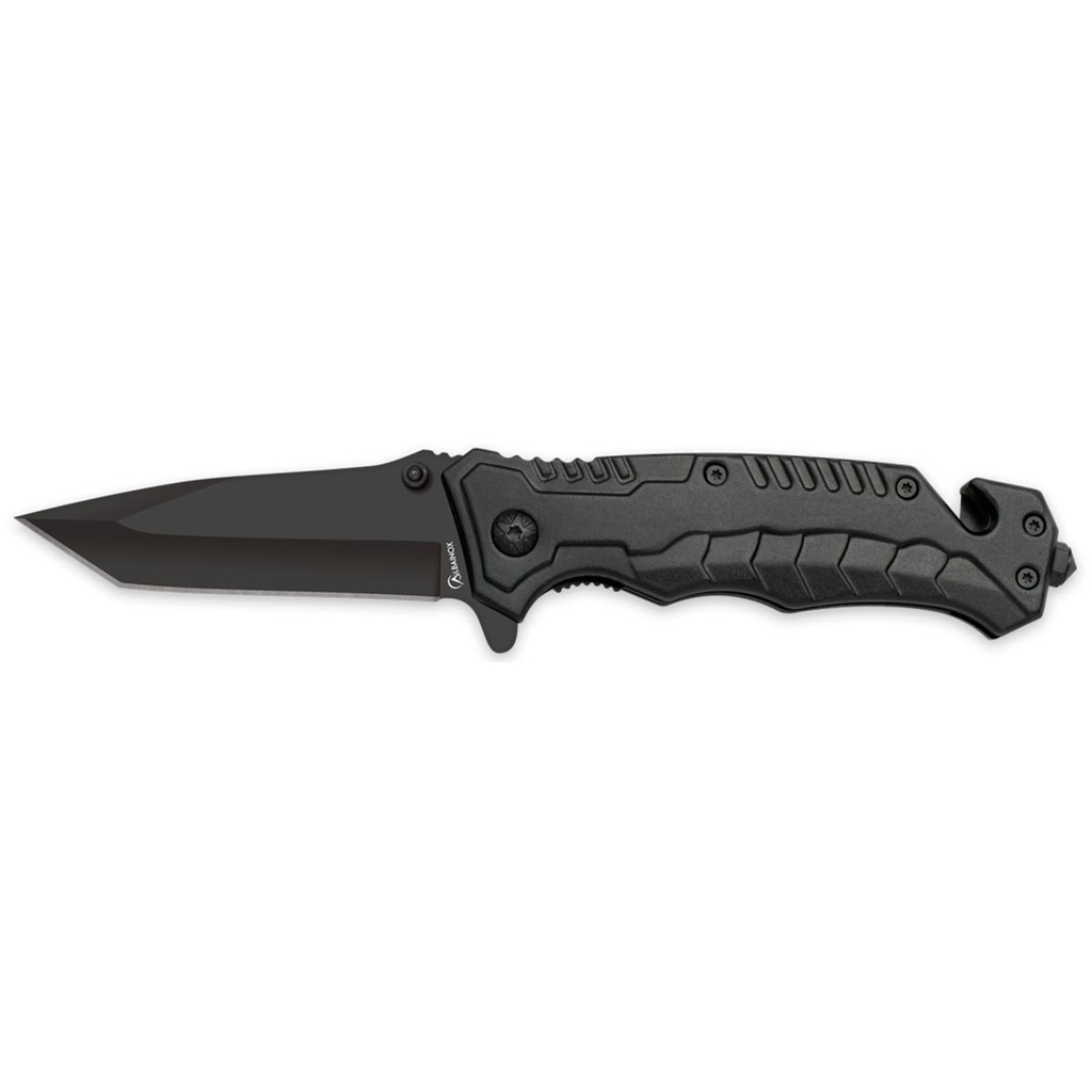 NAVAJA ALBAINOX TACTICA ROMPEVIDRIO 9 CM NEGRA