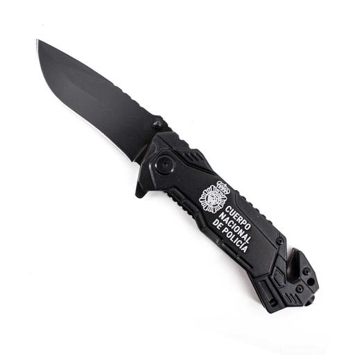 [19520GR255] NAVAJA ALBAINOX POLICIA NACIONAL 255 CON FUNDA NEGRA