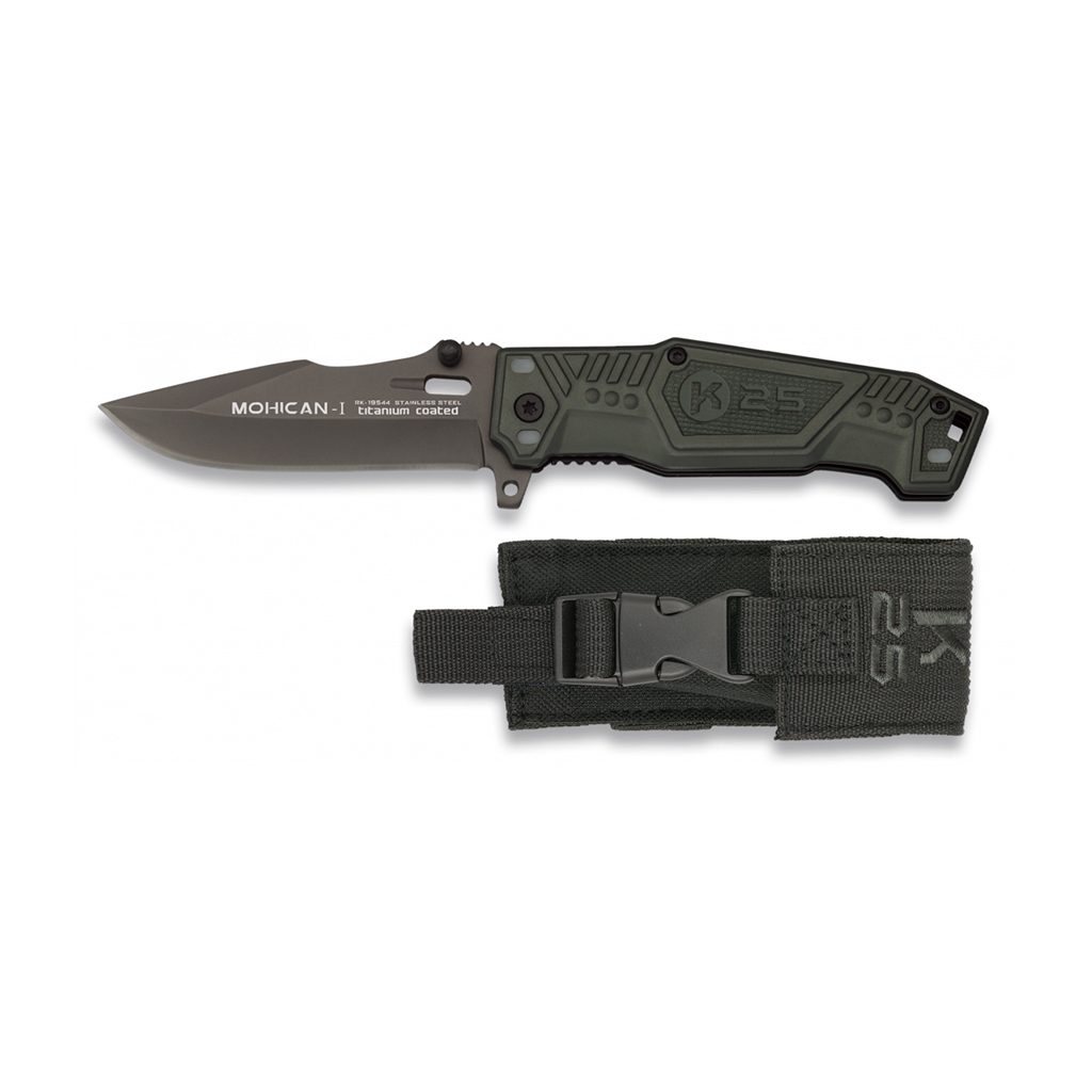 NAVAJA K25 MOHICAN 7.8 CM VERDE/NEGRA