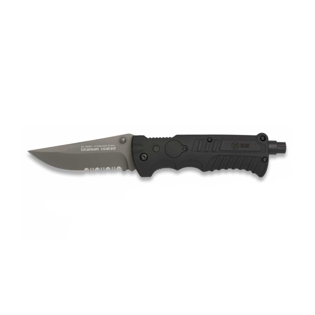 NAVAJA RUI C/ROMPECRISTALES HOJA 9.5 CM NEGRA