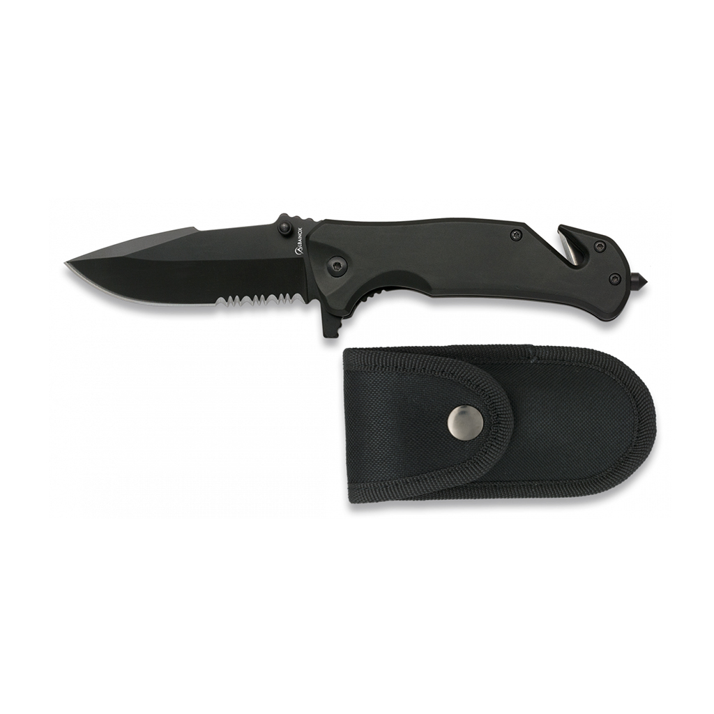 NAVAJA ALBAINOX TACTICA ROMPE CINTURONES C/FUNDA NEGRA