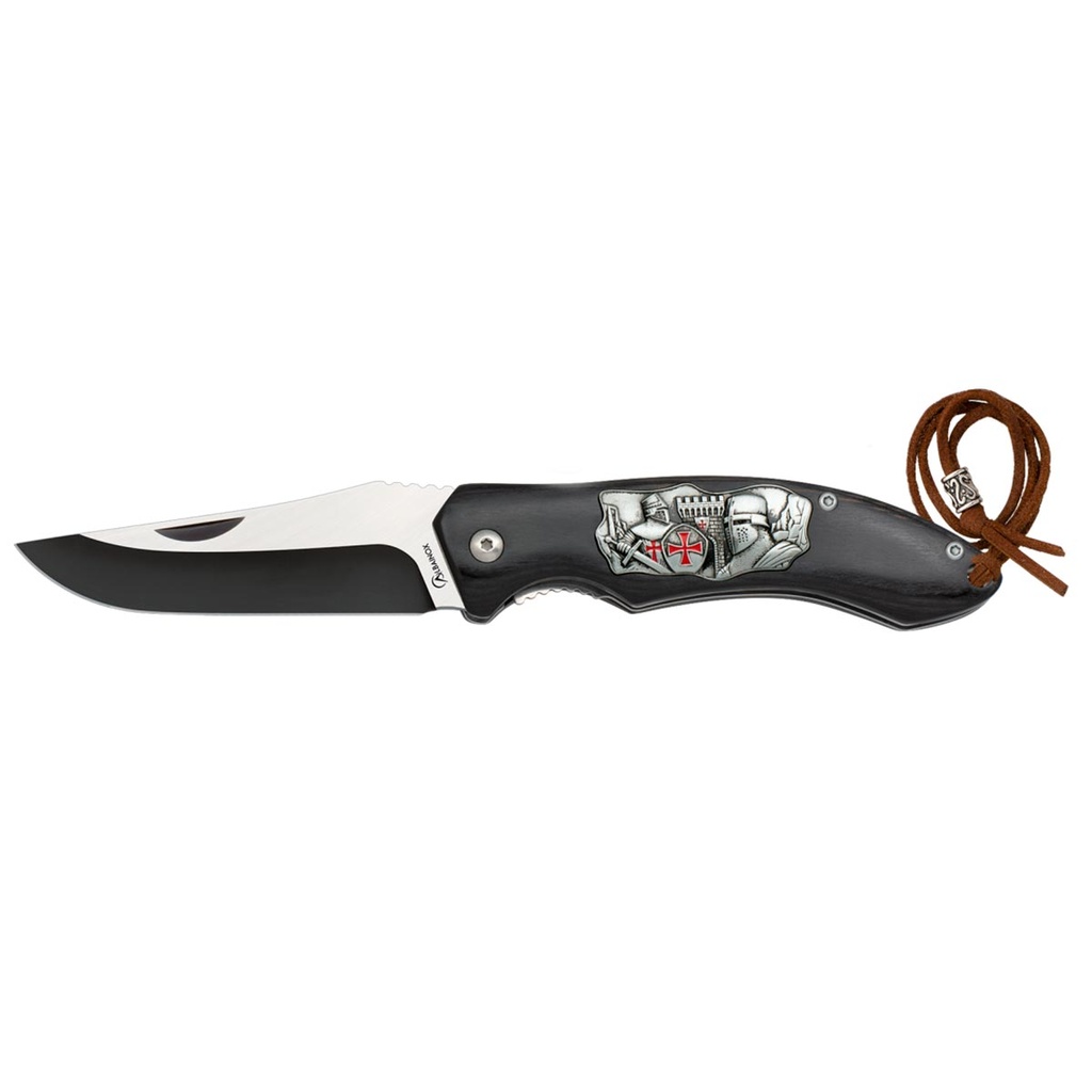 NAVAJA ALBAINOX MADERA TEMPLARIO NEGRA