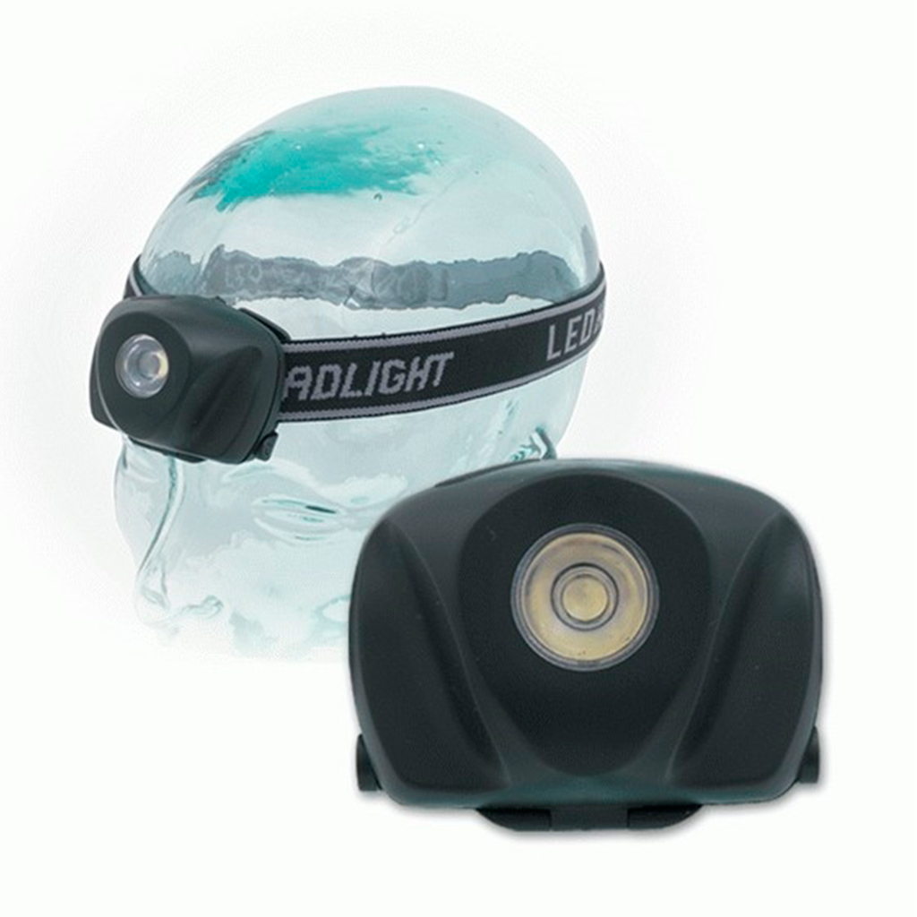 LINTERNA CROSSNAR FRONTAL 1 LED 1W NEGRA