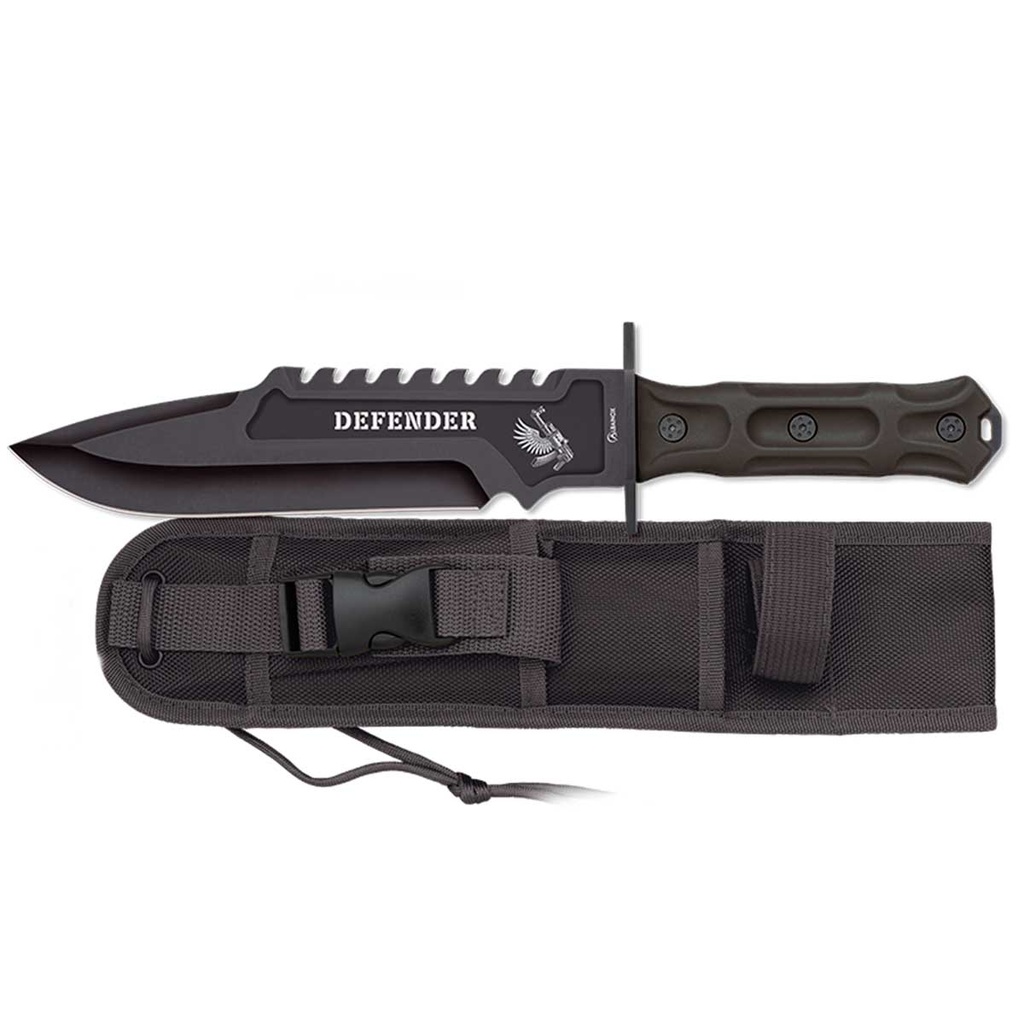 CUCHILLO ALBAINOX TACTICO NEGRO