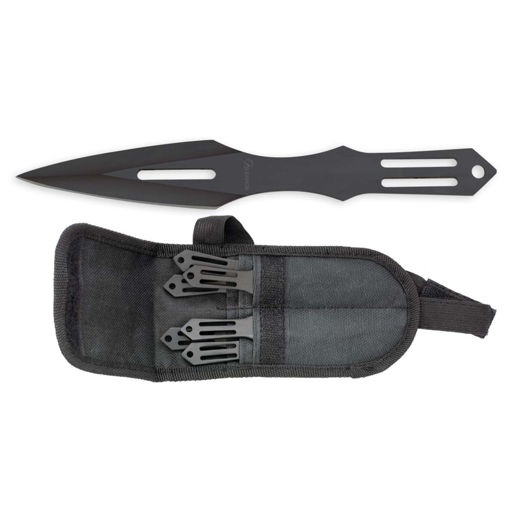 LANZADOR ALBAINOX C0N FUNDA NYLON 6PCS NEGRO