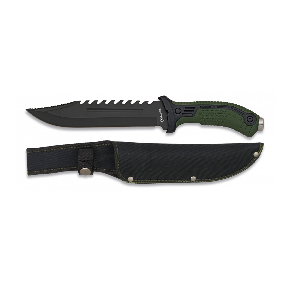 CUCHILLO ALBAINOX SIERRA MANGO VERDE
