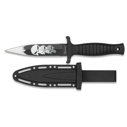 [32617] CUCHILLO ALBAINOX BOTERO CALAVERAS NEGRO