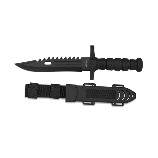 [32434] CUCHILLO ALBAINOX PUÑO/FUNDA ABS NEGRO