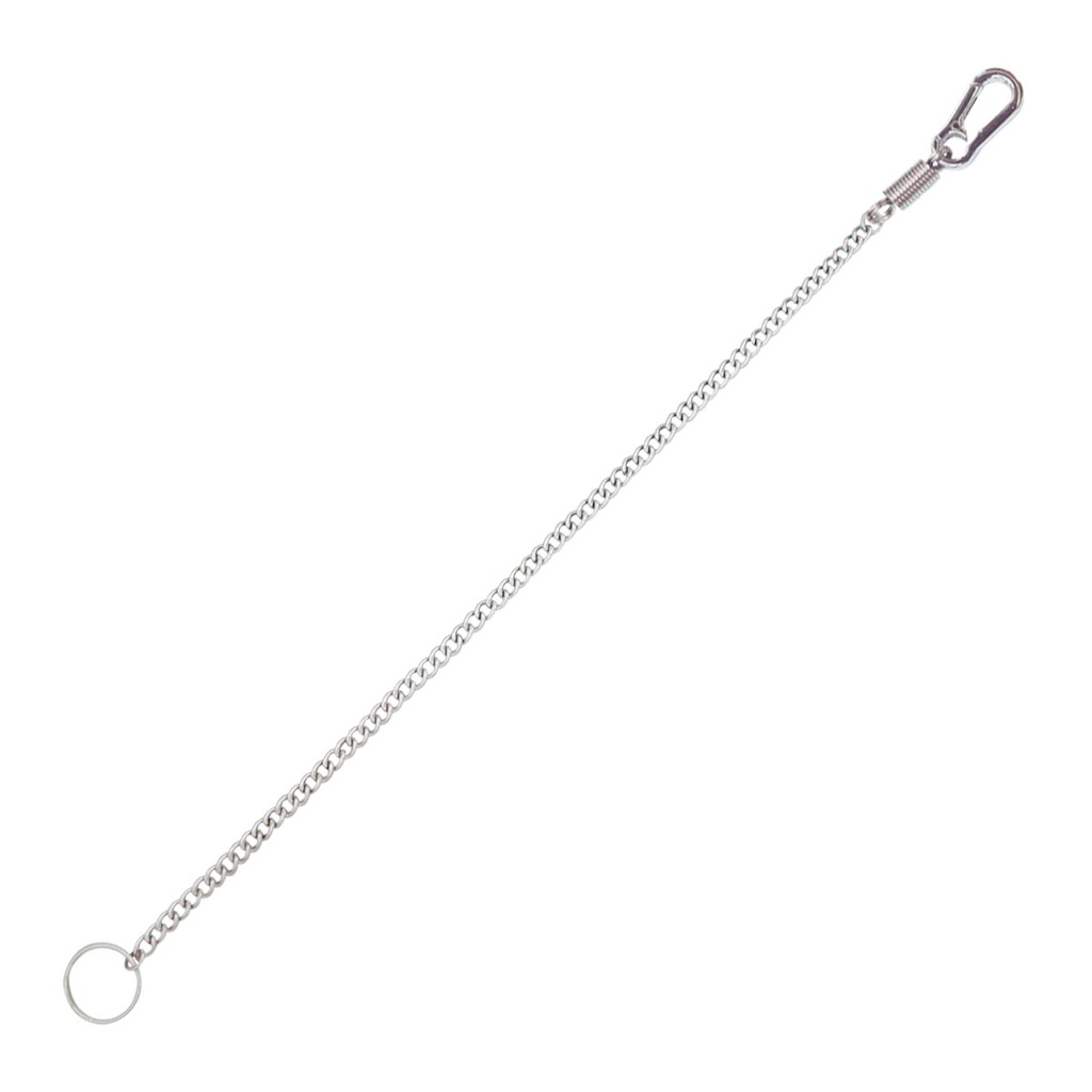 CADENA MARTINEZ C/MOSQUETON C/ANILLA PLATA