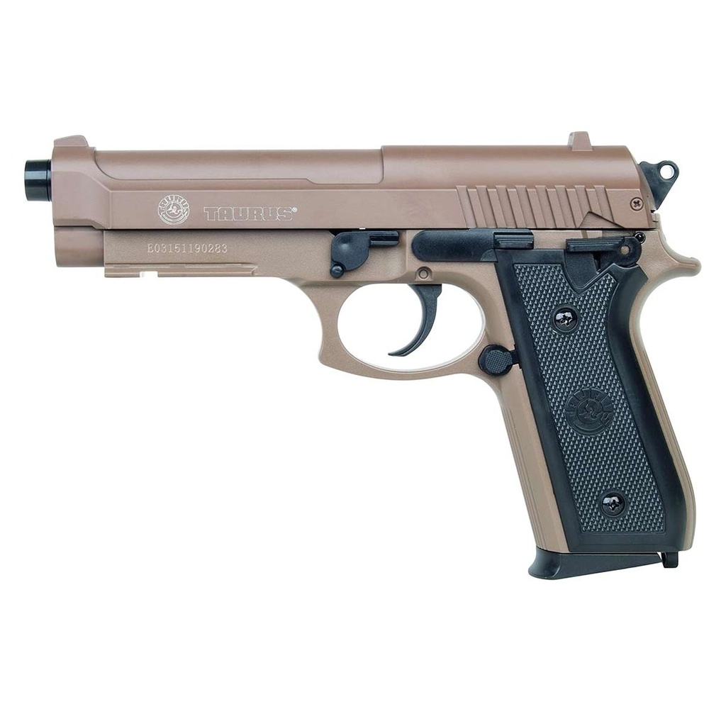 PISTOLA TAURUS PT92 CORREDERA METAL.TAN